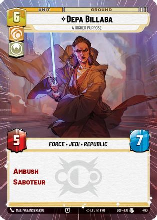 Depa Billaba - A Higher Purpose (Hyperspace) (463) - Legends of the Force