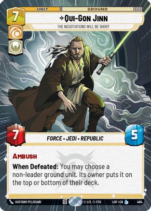 Qui-Gon Jinn - The Negotiations Will Be Short (Hyperspace) (464) - Legends of the Force