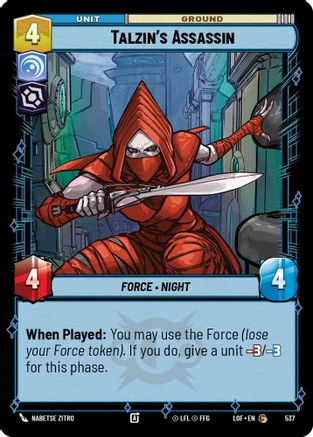 Talzin's Assassin (Foil) (537) - Legends of the Force Foil