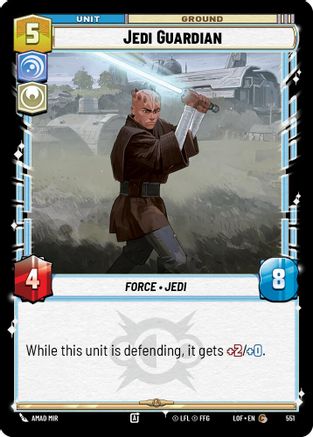 Jedi Guardian (Foil) (551) - Legends of the Force Foil