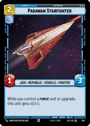 Padawan Starfighter (Foil) (562) - Legends of the Force Foil
