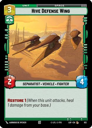 Hive Defense Wing (Foil) (612) - Legends of the Force Foil