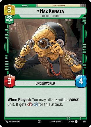 Maz Kanata - The Light Guides (Foil) (613) - Legends of the Force Foil