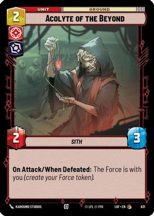Acolyte of the Beyond (Foil) (631) - Legends of the Force Foil