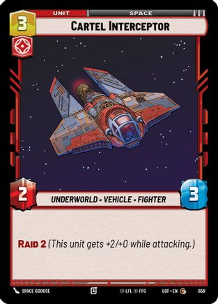 Cartel Interceptor (Foil) (659) - Legends of the Force Foil
