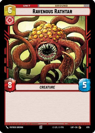 Ravenous Rathtar (Foil) (670) - Legends of the Force Foil