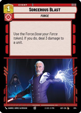 Sorcerous Blast (Foil) (674) - Legends of the Force Foil
