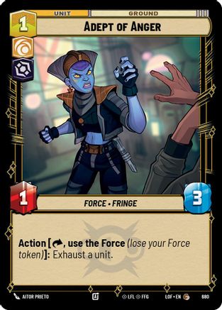 Adept of Anger (Foil) (680) - Legends of the Force Foil