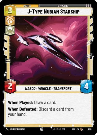 J-Type Nubian Starship (Foil) (696) - Legends of the Force Foil