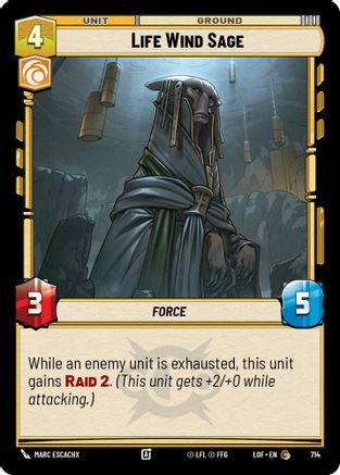Life Wind Sage (Foil) (714) - Legends of the Force Foil