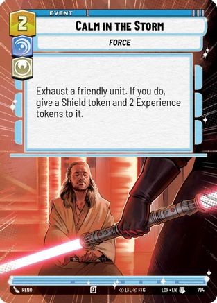 Calm in the Storm (Hyperspace Foil) (794) - Legends of the Force Foil
