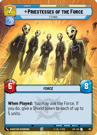 Priestesses of the Force - Eternal (Hyperspace Foil) (812) - Legends of the Force Foil