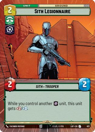 Sith Legionnaire (Hyperspace Foil) (821) - Legends of the Force Foil
