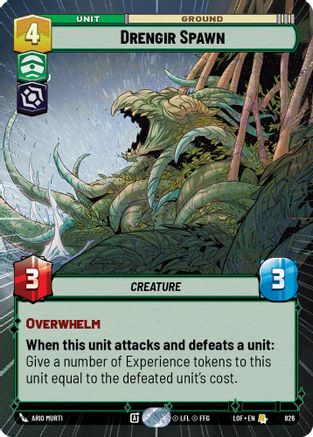 Drengir Spawn (Hyperspace Foil) (826) - Legends of the Force Foil