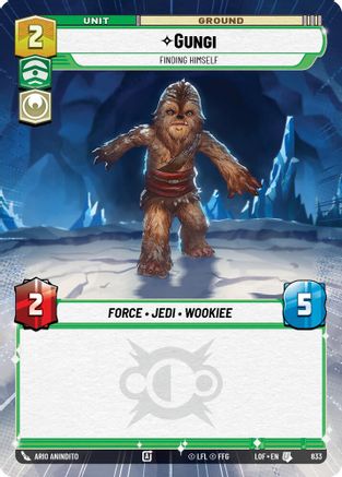 Gungi - Finding Himself (Hyperspace Foil) (833) - Legends of the Force Foil