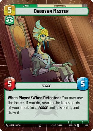 Dagoyan Master (Hyperspace Foil) (855) - Legends of the Force Foil