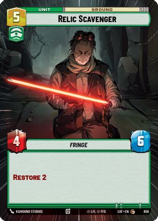 Relic Scavenger (Hyperspace Foil) (856) - Legends of the Force Foil