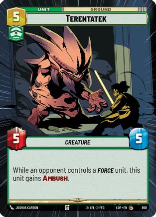 Terentatek (Hyperspace Foil) (858) - Legends of the Force Foil