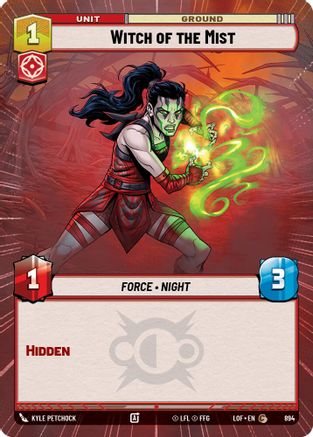 Witch of the Mist (Hyperspace Foil) (894) - Legends of the Force Foil