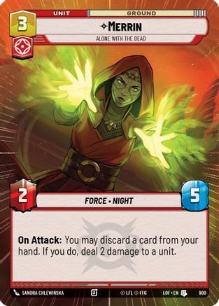 Merrin - Alone with the Dead (Hyperspace Foil) (900) - Legends of the Force Foil