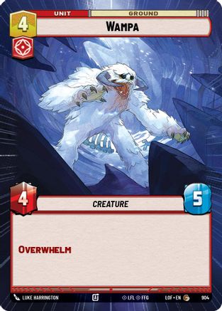 Wampa (Hyperspace Foil) (904) - Legends of the Force Foil