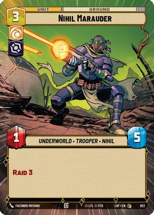 Nihil Marauder (Hyperspace Foil) (922) - Legends of the Force Foil