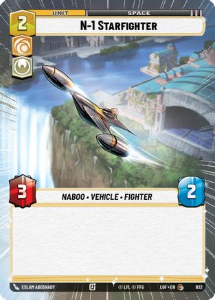 N-1 Starfighter (Hyperspace Foil) (932) - Legends of the Force Foil