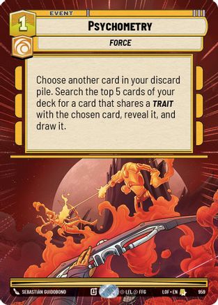 Psychometry (Hyperspace Foil) (959) - Legends of the Force Foil