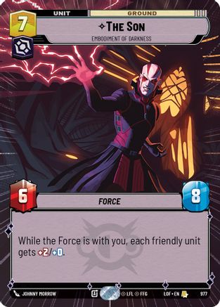 The Son - Embodiment of Darkness (Hyperspace Foil) (977) - Legends of the Force Foil