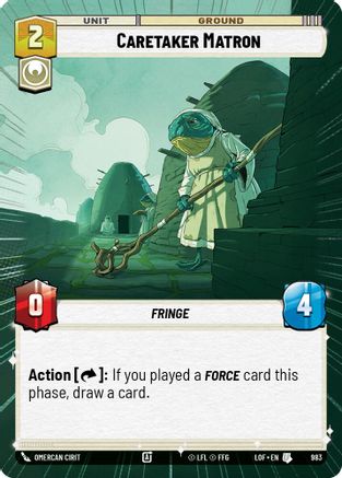 Caretaker Matron (Hyperspace Foil) (983) - Legends of the Force Foil