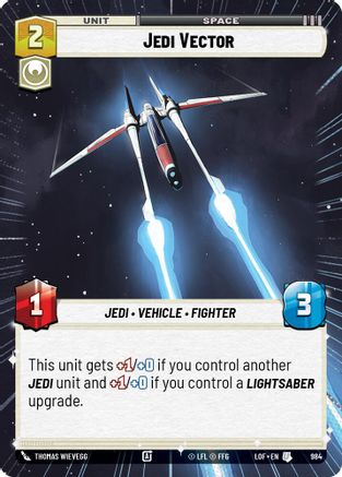 Jedi Vector (Hyperspace Foil) (984) - Legends of the Force Foil