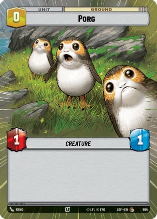 Porg (Hyperspace Foil) (994) - Legends of the Force Foil