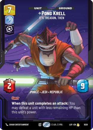 Pong Krell - It's Treason, Then (Prestige) (1028) - Legends of the Force