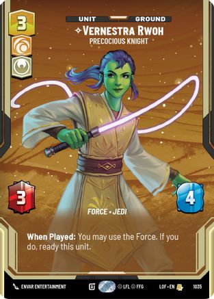 Vernestra Rwoh - Precocious Knight (Prestige) (1035) - Legends of the Force