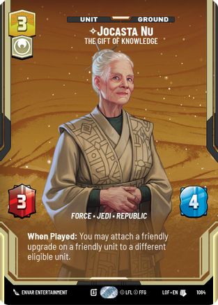 Jocasta Nu - The Gift of Knowledge (Prestige Foil) (1084) - Legends of the Force Foil
