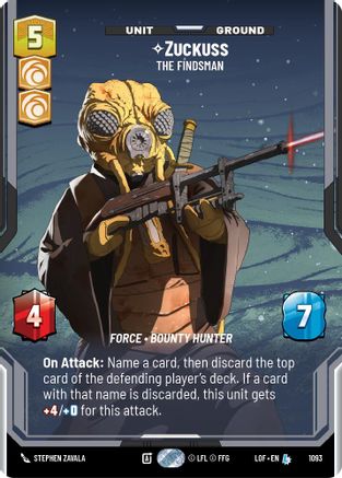 Zuckuss - The Findsman (Prestige Foil) (1093) - Legends of the Force Foil