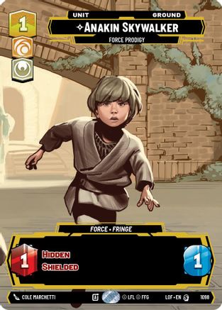 Anakin Skywalker - Force Prodigy (Prestige Foil) (1098) - Legends of the Force Foil