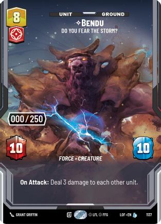 Bendu - Do You Fear the Storm? (Serialized) (1137) - Legends of the Force Foil