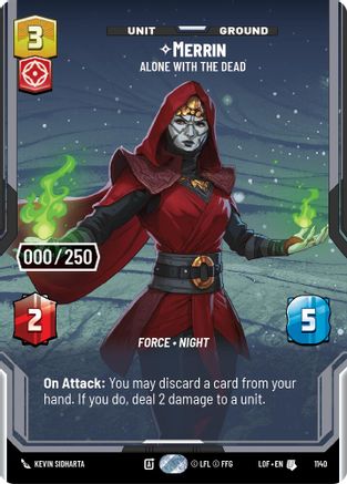 Merrin - Alone with the Dead (Serialized) (1140) - Legends of the Force Foil