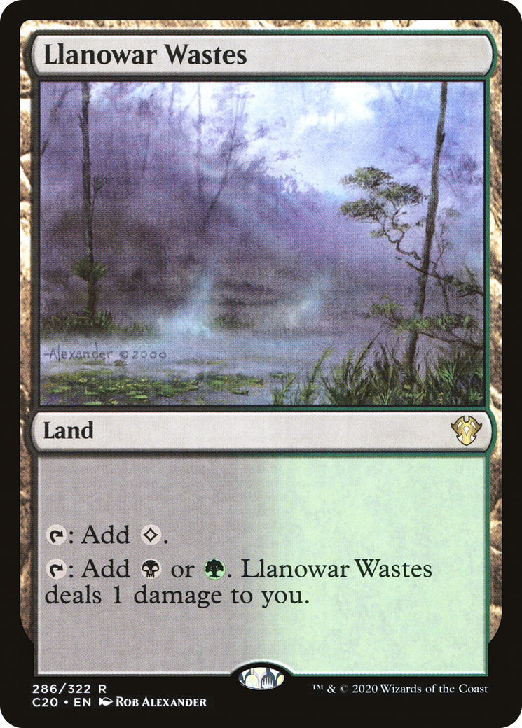 Llanowar Wastes (C20-286) - Commander 2020