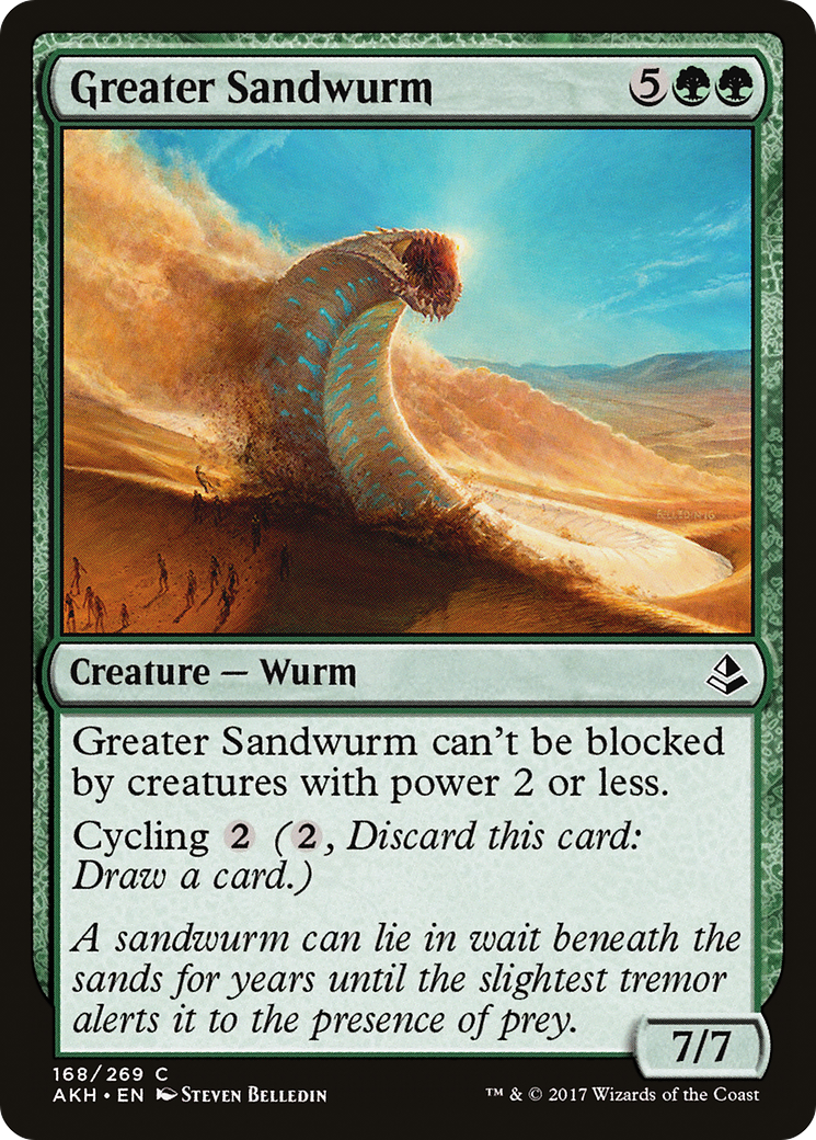 Greater Sandwurm (AKH-168) - Amonkhet Foil
