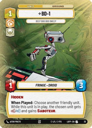 BD-1 - Beep Boo Boo Bweep (Foil) (35) - Organized Play Promos Foil