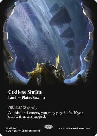 Godless Shrine (Borderless) (EOE-280) - Edge of Eternities Foil