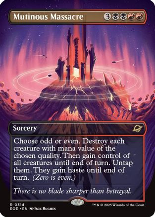 Mutinous Massacre (Borderless) (EOE-314) - Edge of Eternities