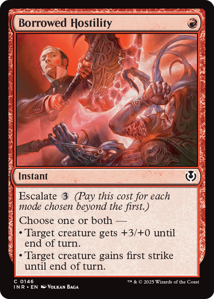 Borrowed Hostility (INR-146) - Innistrad Remastered Foil