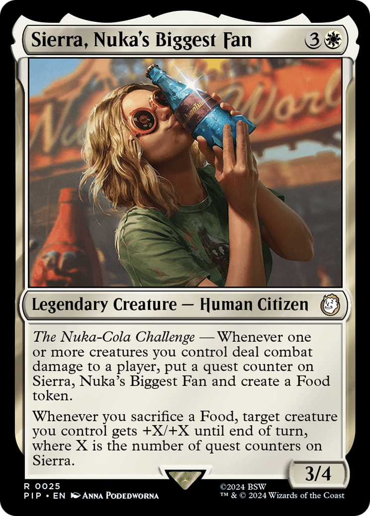 Sierra, Nuka's Biggest Fan (PIP-025) - Fallout Foil