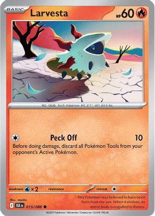 Larvesta (015/086) [Scarlet & Violet: Black Bolt]