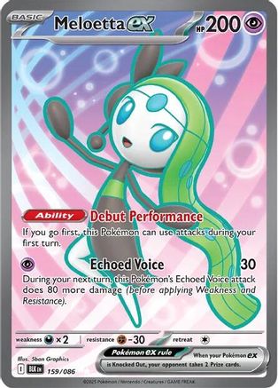 Meloetta ex (159/086) [Scarlet & Violet: Black Bolt]