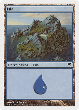 Island (Spanish) - "Isla" (H22) (PSAL-H22) - Magic Encyclopedia 2005 (Salvat/Hachette)