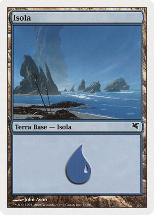 Island (Italian) - "Isola" (H58) (PSAL-H58) - Magic Encyclopedia 2005 (Salvat/Hachette)